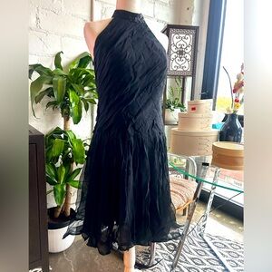 Vintage Black Halter Dress